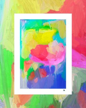 Flores Abstractas. Arte Digital Impreso