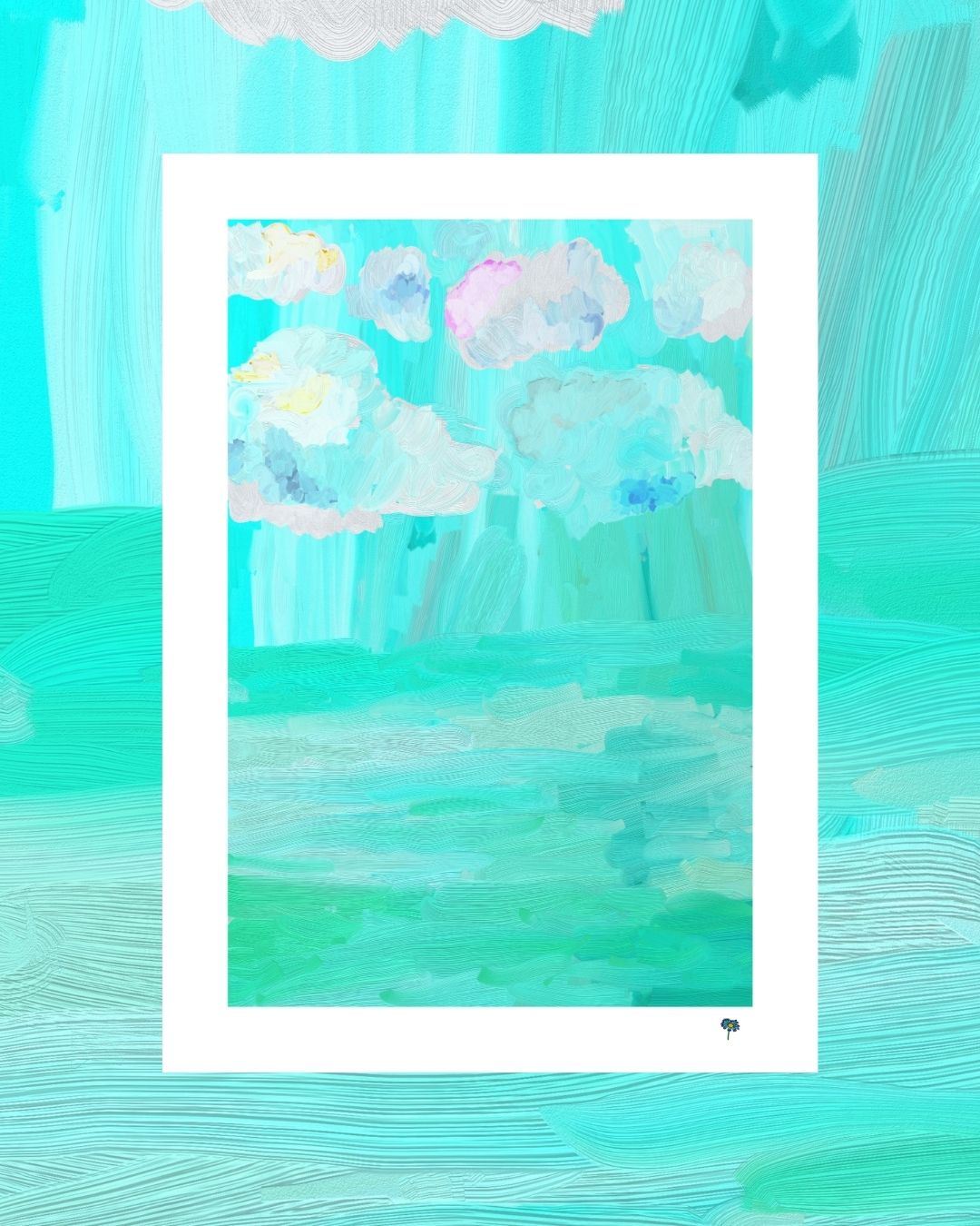 Nubes sin lluvia. Arte Digital Impreso