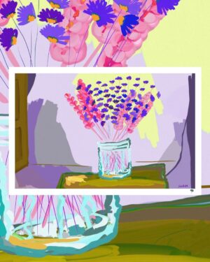 Flores secas. Arte Digital Impreso
